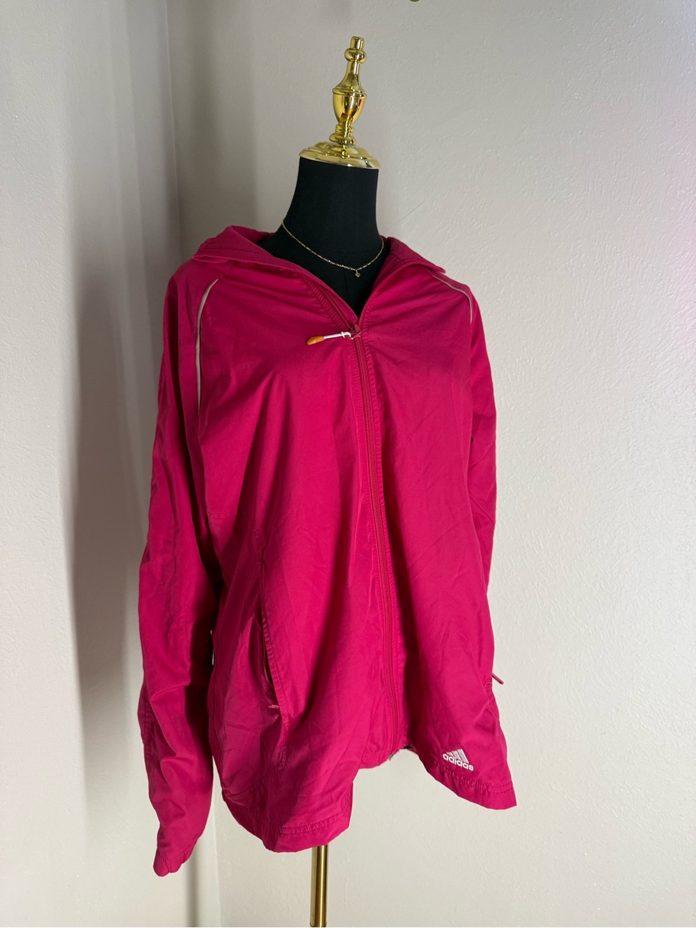 Adidas Women’s Pink Windbreaker Jacket